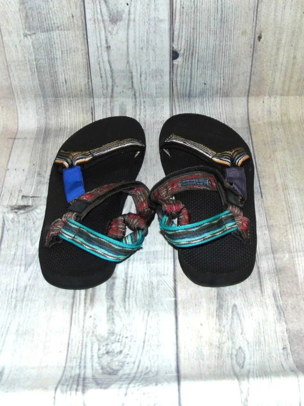TEVA Original Universal Upcycle Multicolor Sport Sandals Mens Size 10